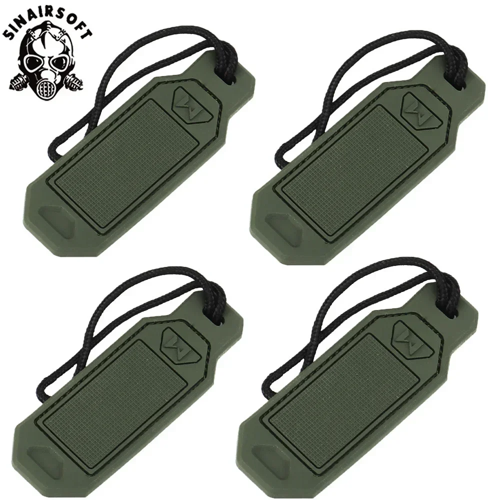 Parche táctico con cordón de gancho y bucle para chaleco de caza, casco, linterna, cuchillo, herramienta clave, aplique, insignia, señalización, 4 Uds. - imagen 2