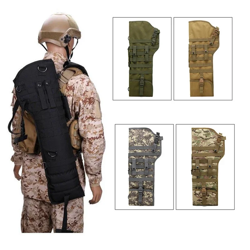 Bolsa de vaina para Rifle de escopeta táctica al aire libre, funda Molle para hombro, fundas largas para pistola de caza, accesorios para pistola Airsoft - imagen 2