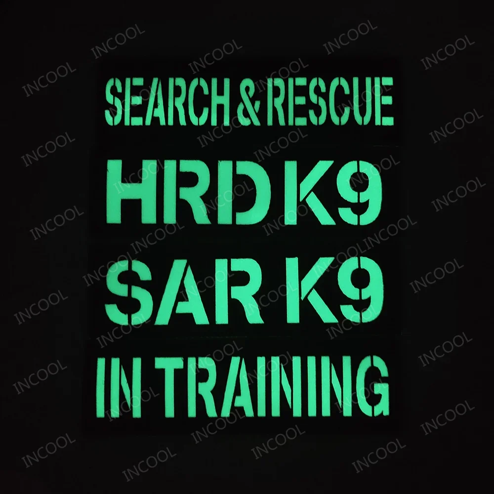 Parche reflectante para entrenamiento de perros, parche K9 luminoso, parches bordados SAR Friend para arnés, chaleco, mascota - imagen 3