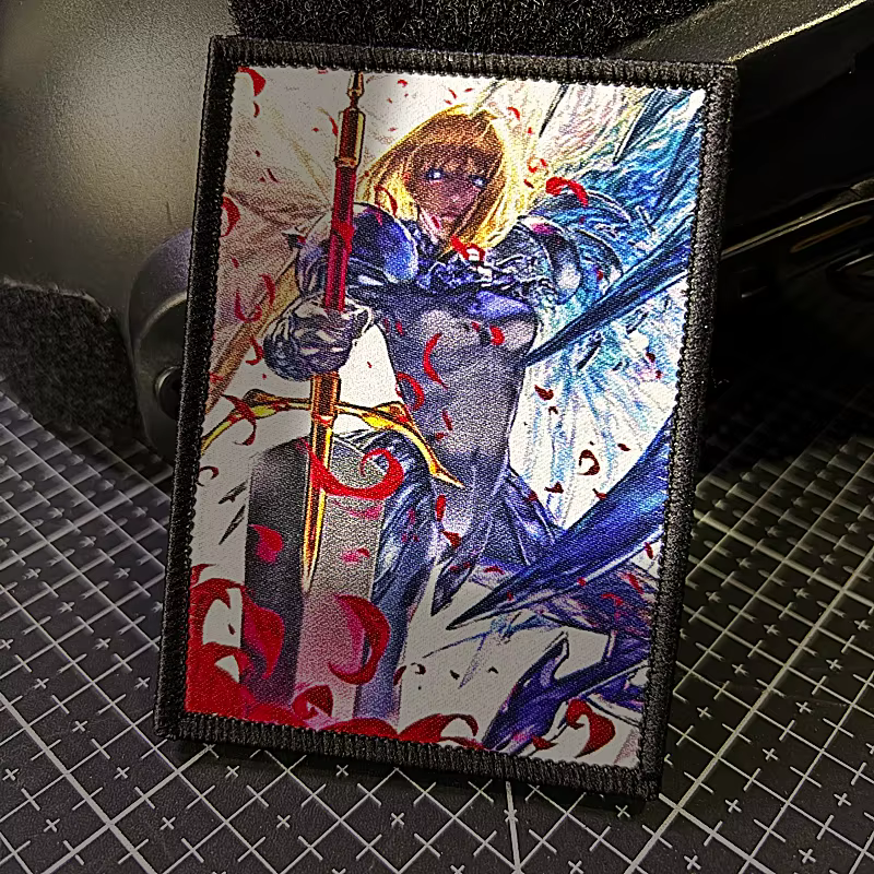 Parche táctico anime King Arthur para braçal con velcro - imagen 3
