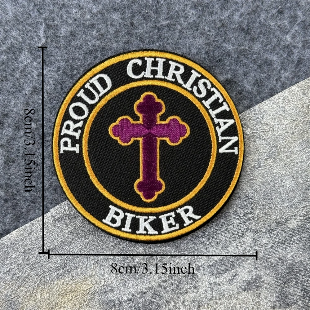 Parche cruzado religioso de Jesús, morale táctico, mochila militar, pegatina Arcángel Michael, parches de gancho y bucle impresos para ropa - imagen 5