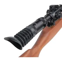 Rifle de caza táctico de goma, alcance Flexible, Protector ocular, lente de retroceso, cubierta de riel de M-LOK, extensor de copa para ojos
