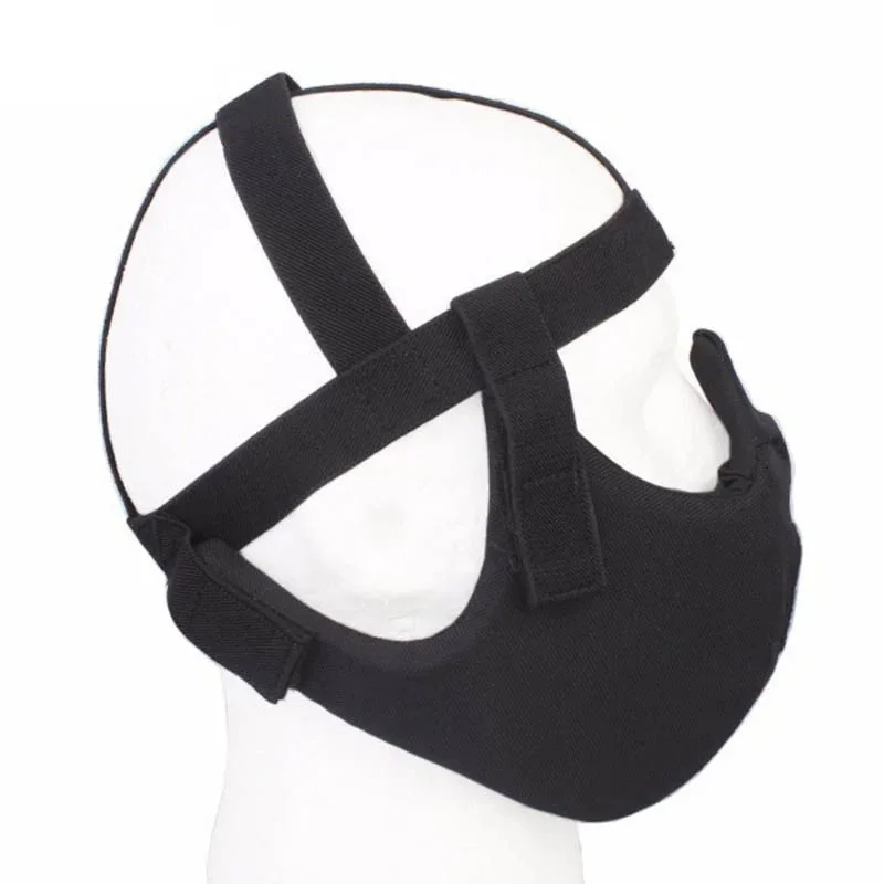 SINAIRSOFT-máscara táctica de media cara para casco rápido, accesorio de caza militar Airsoft Paintball, máscara facial de malla protectora - imagen 3