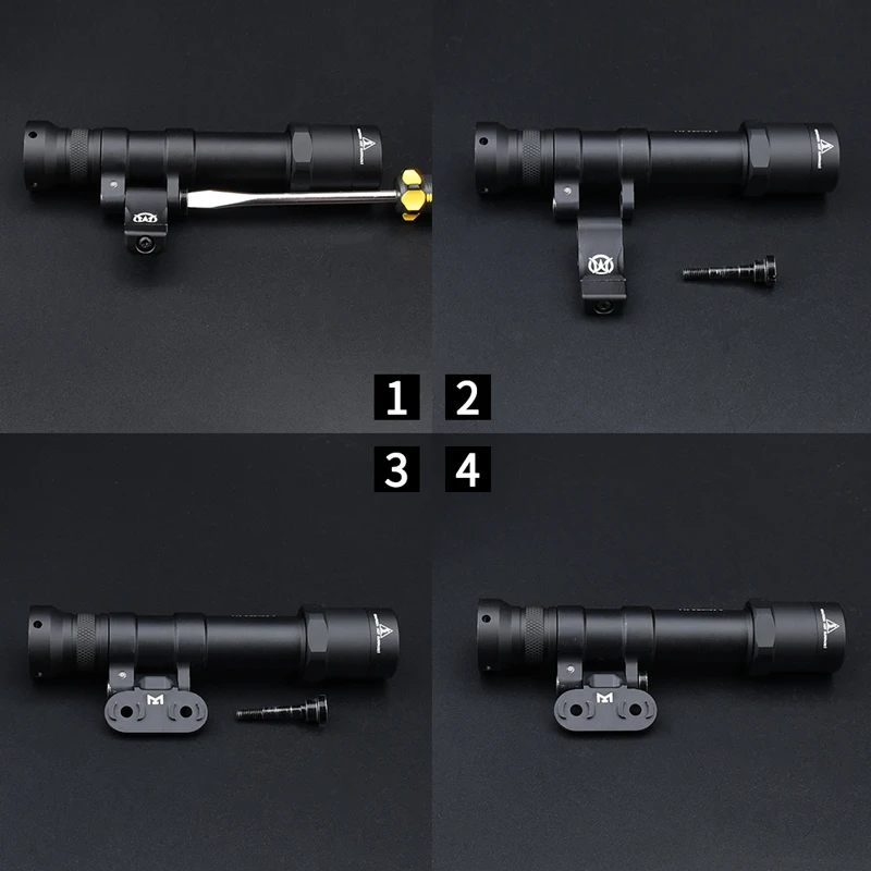 WADSN linterna táctica M640 M640B, luz Airsoft M640b, Base de Metal para Rifle, arma de caza, foco compatible con m-lok Keymod, Riel de 20mm - imagen 5