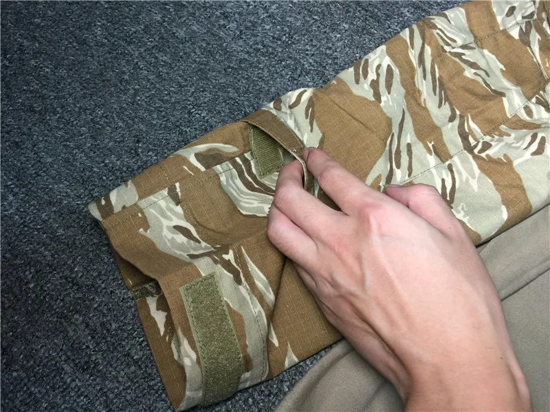 Top y almohadillas de manga larga de combate transpirables, deportes al aire libre, patrón de tigre del desierto, GEN3, codo - imagen 3