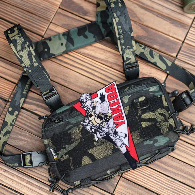 Parche táctico de Anime para ropa, brazalete impreso, insignia de moral, parche militar con gancho, pegatinas para mochila