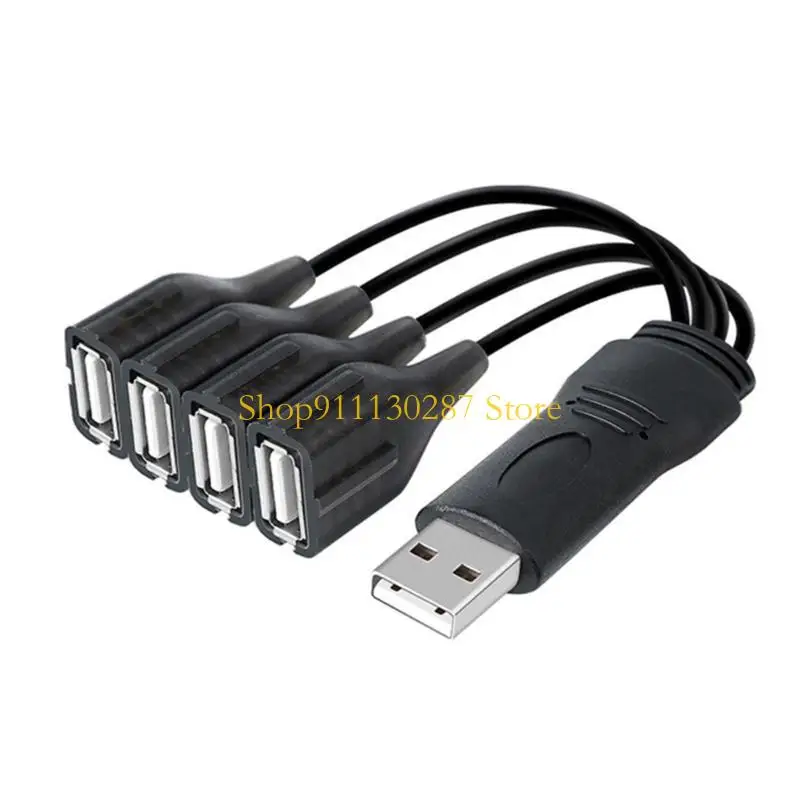 J1HC USB Y Cable divisor USB2.0 macho a 4 puertos USB2.0 Cable USB Cable compatible - imagen 3