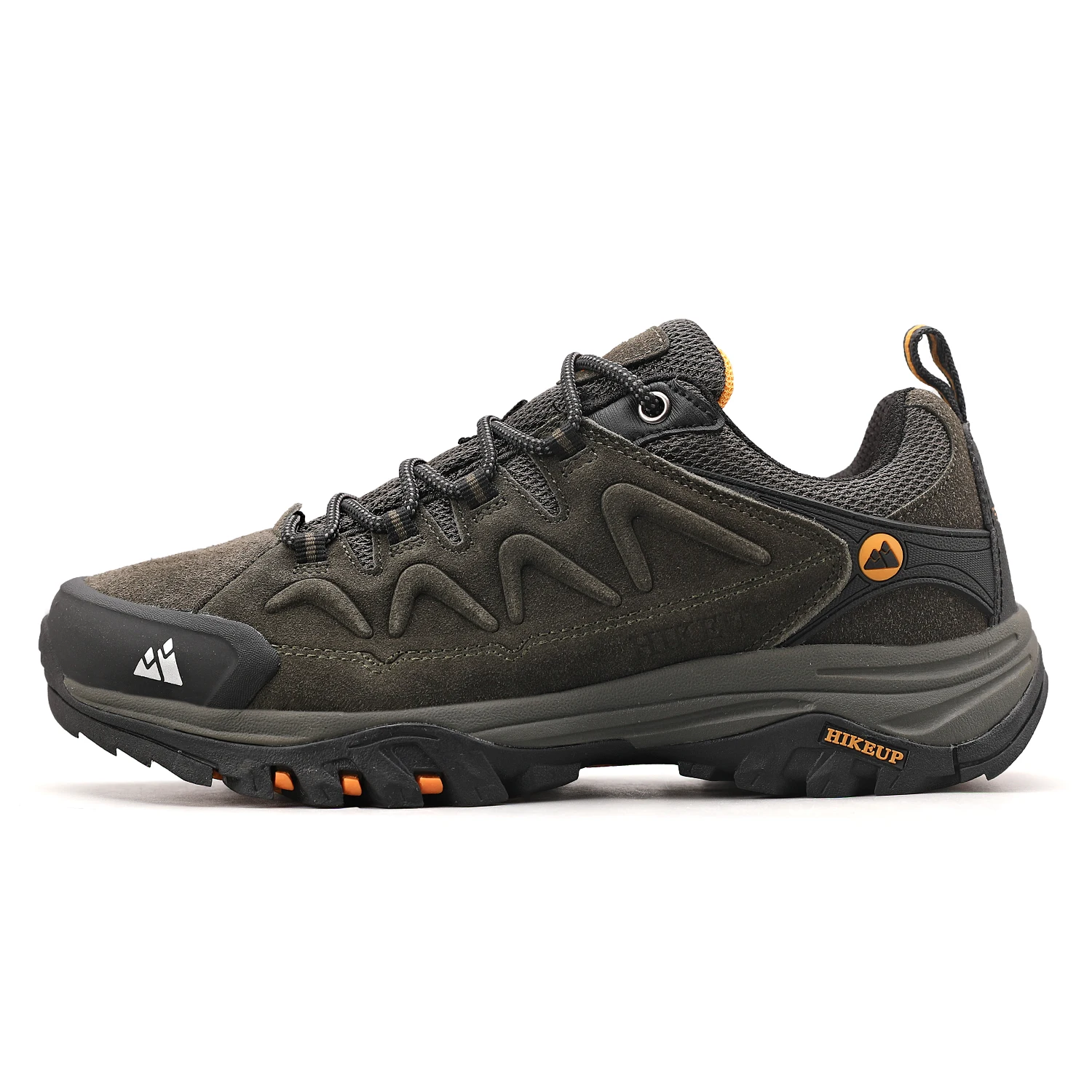 HIKEUP-zapatos de senderismo de cuero para hombre, zapatillas de Trekking para turismo, montaña, escalada, Trail, trotar, venta directa de fábrica - imagen 4