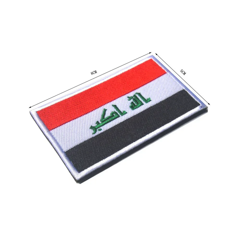 Parche bordado de la bandera de Arabia Saudita, India, Omán, brazalete, insignia de moral, parches en la ropa, apliques de pegatinas - imagen 3