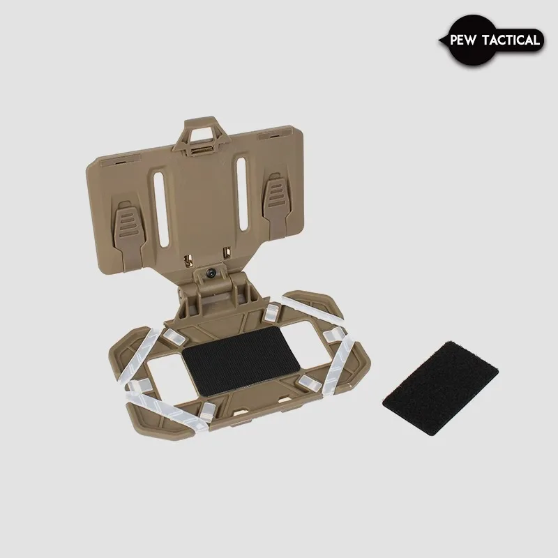 Pew-teléfono móvil táctico S & S NavBoard FlipLite para chaleco táctico, tabla de navegación para teléfono móvil doblada Molle en el pecho - imagen 4