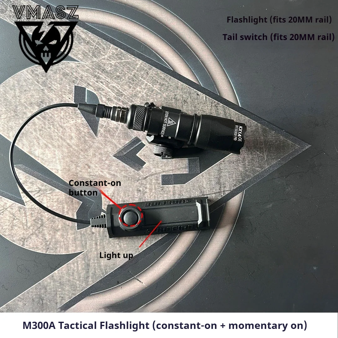 Element Surefire M600B M600C Luz táctica para pistola, linterna para Rifle, luz de reconocimiento de pistola, linterna de caza, Picatinny Ra