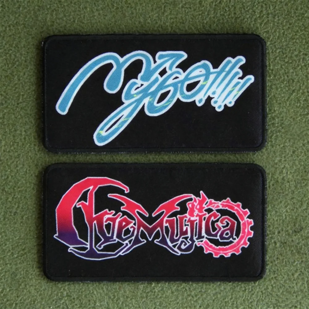 BanG Dream-abrazalete táctico con estampado de parche, insignia temática de banda MyGO CyeMujica para decoración de mochila de ropa