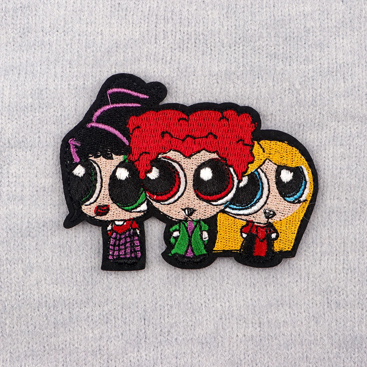 Parche bordado de bruja divertido, parches termoadhesivos de dibujos animados para planchar para ropa, insignias para coser DIY - imagen 3