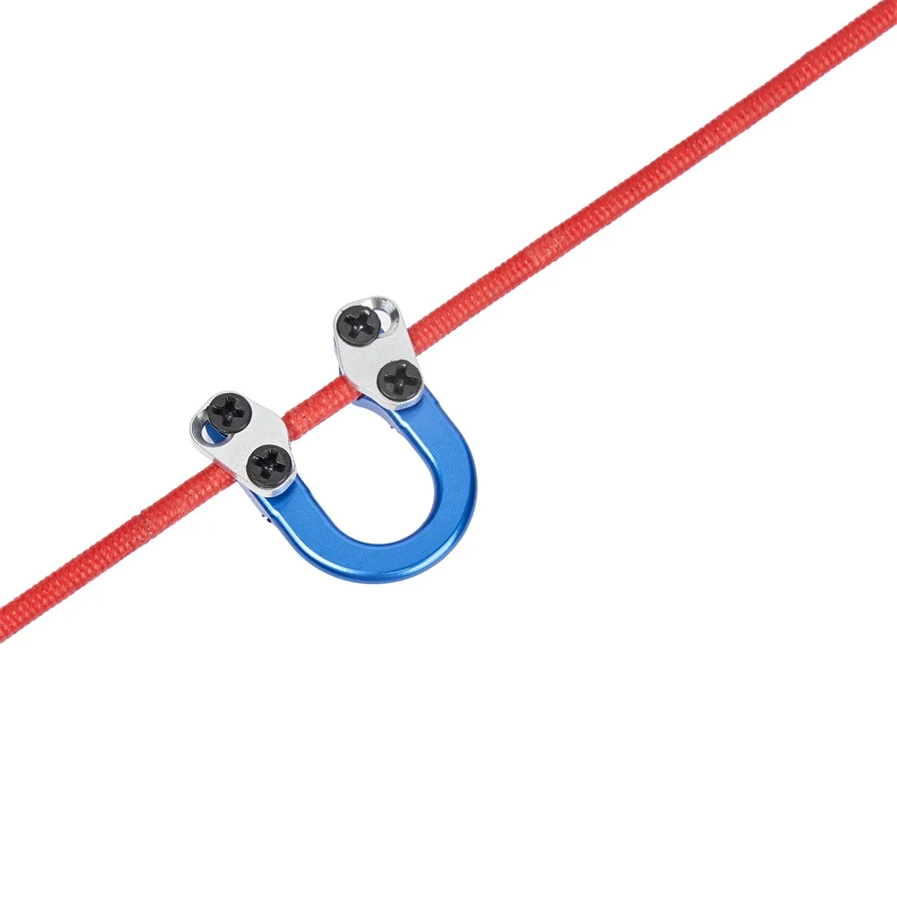 1 Juego de tiro con arco D Loop arco compuesto Metal U Nock D anillo con destornilladores para tiro al aire libre accesorios de instalación de caza - imagen 5