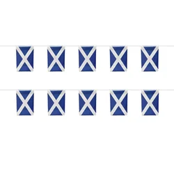 Banderines de cuerda Escocia con bandera Sky para fiestas y festivales