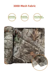 Capa táctica camuflaje biónico malla 300D ligera y compacta