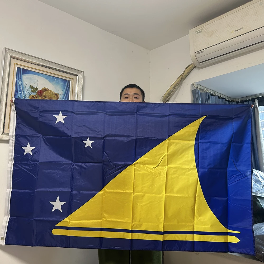 SKY FLAG Bandera Tokelau – Poliéster impresión digital 90x150 cm