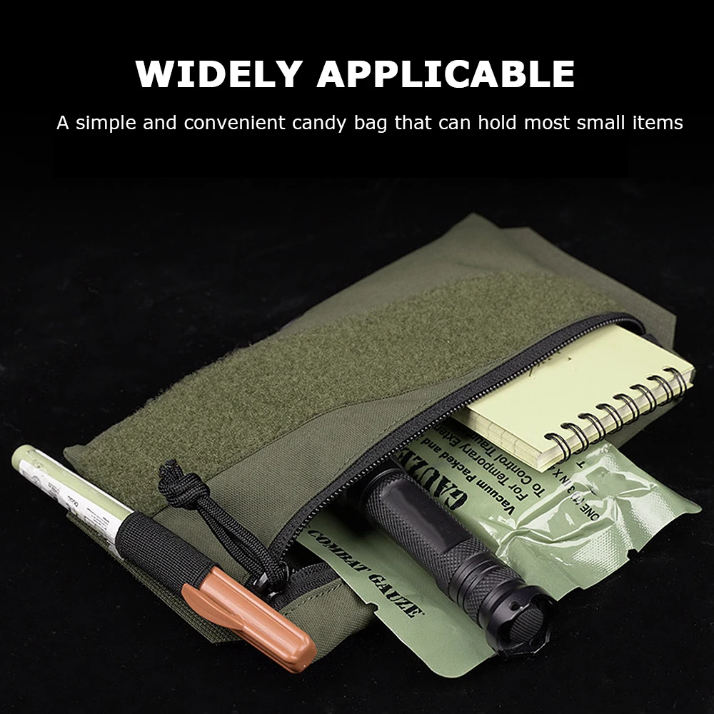 Bolsa táctica colgante para dulces, bolsa de micromurciélago para el pecho, chaleco de almacenamiento portátil de camuflaje, bolsa de administración de accesorios con gancho trasero - imagen 4