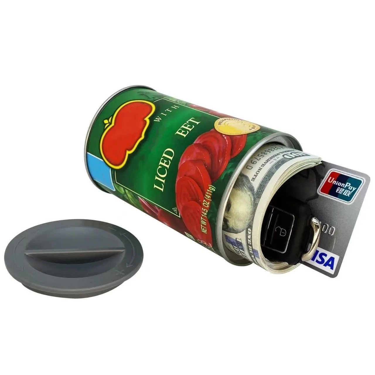 Caja de dinero secreta almacenamiento oculta para joyería viaje, anillo efectivo, contenedor seguridad Metal resistente al agua - imagen 5