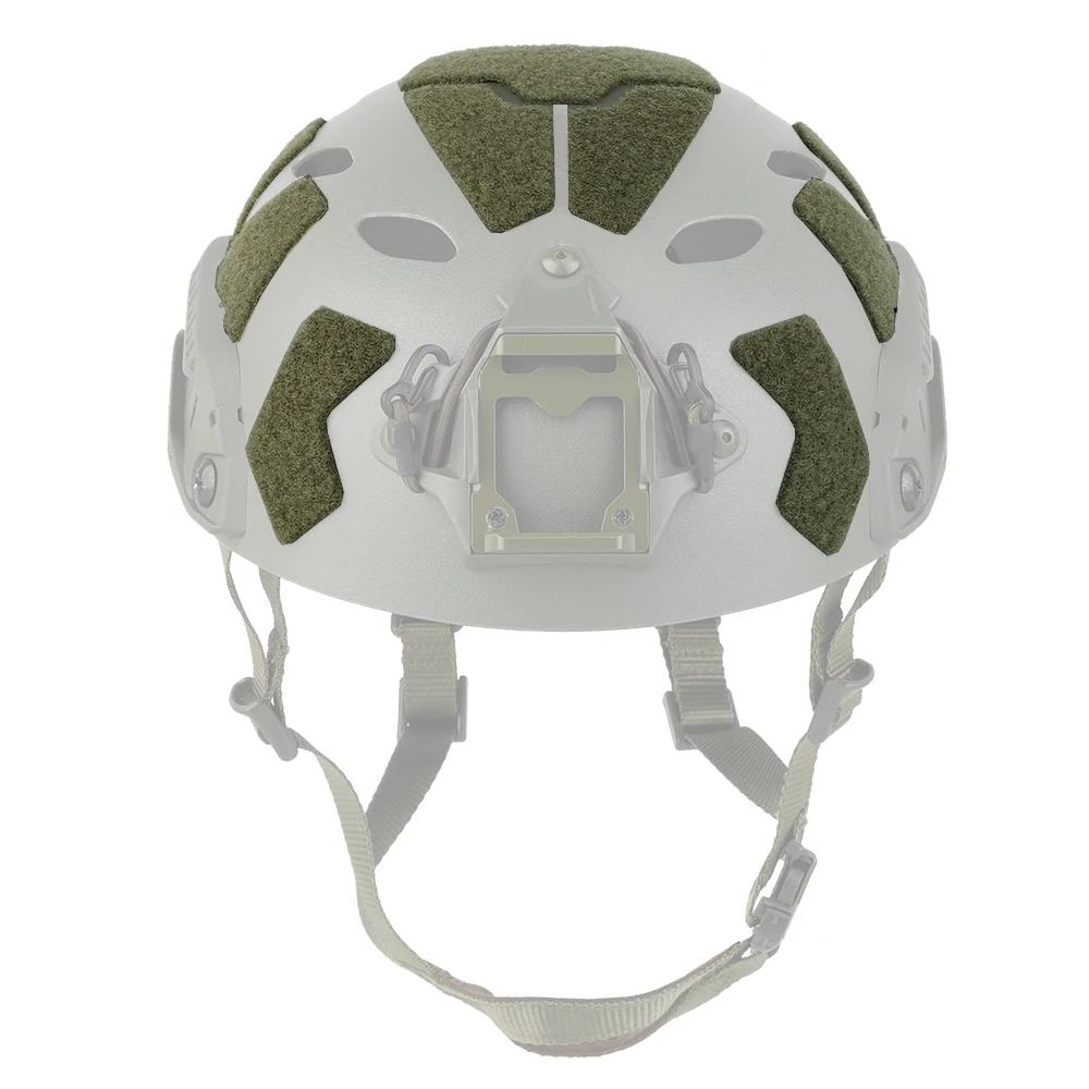 11 Uds pegatina mágica para casco rápido, parches tácticos para casco de corte alto gancho y bucle pegajoso, hebilla de nailon para casco rápido de tiro Airsoft - imagen 4
