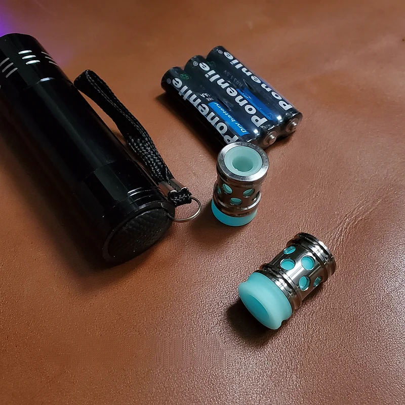 COLLAR COLGANTE de cuchillo de aleación de titanio de almacenamiento de luz reflectante luminosa de agujero redondo de ocho linternas, 11 luces - imagen 2