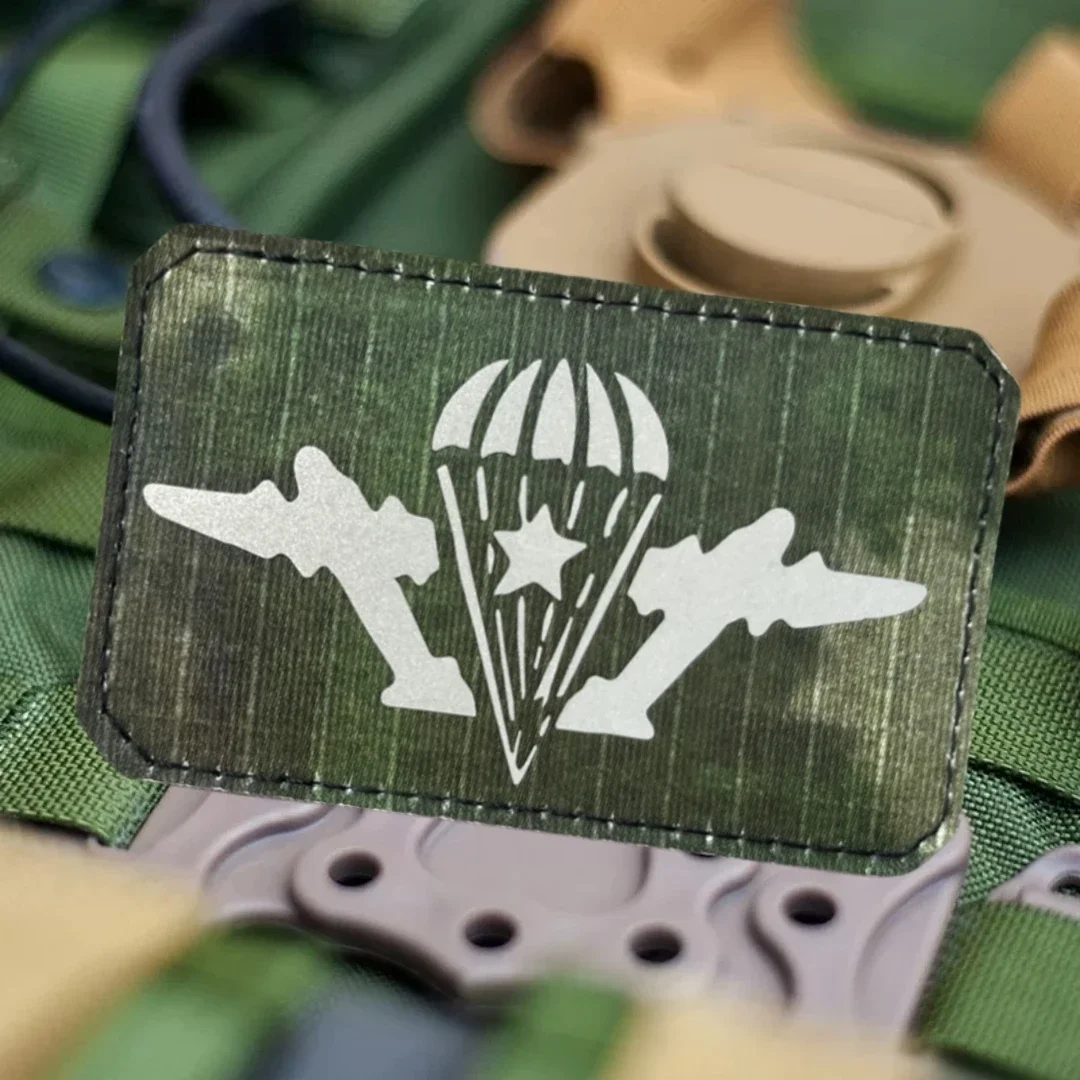 Parche militar con tecnología de señal de llamada "VDV", insignia de moral táctica, parches de gancho y bucle impresos para ropa, pegatina para casco militar - imagen 4