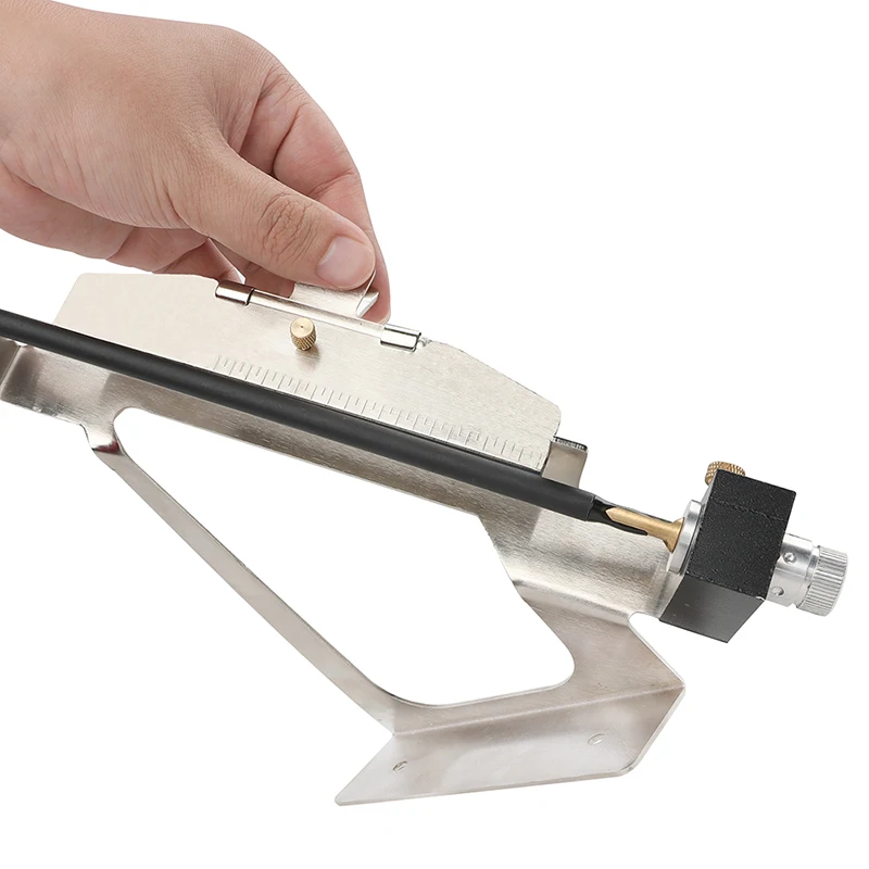 Plantilla de tiro con arco, flecha, pluma adhesiva de aluminio, 3/4/6 Uds., palo de Fletches ajustable, arco, flecha de tiro de caza, herramienta de bricolaje - imagen 4