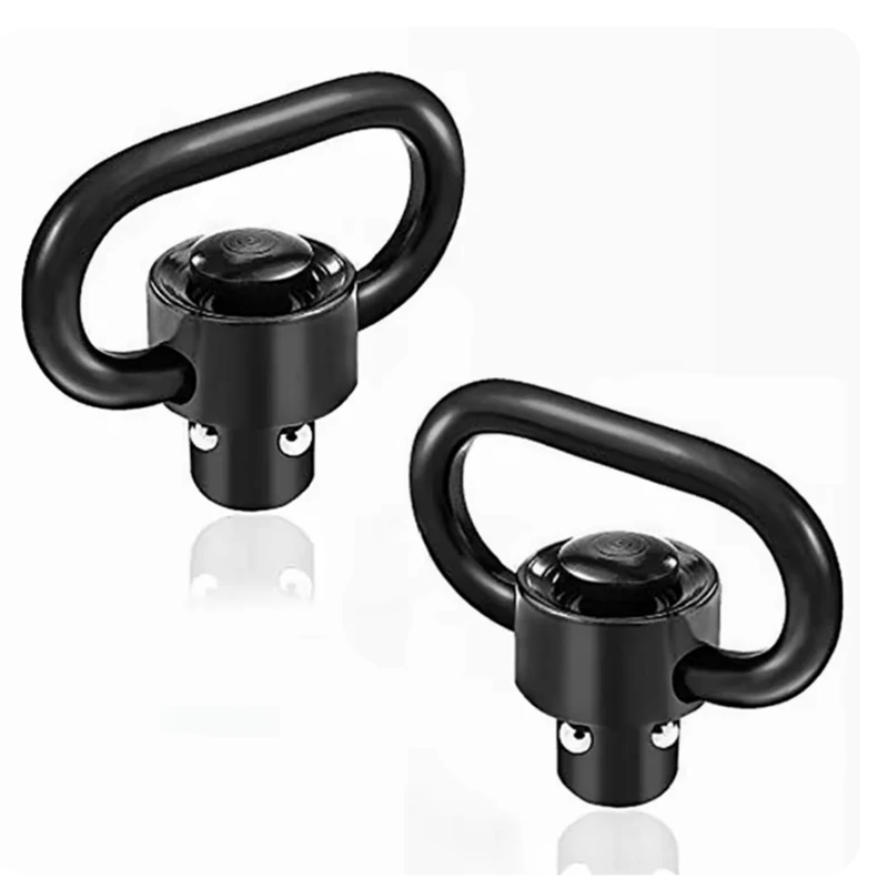 1/2 Uds 1,25 "QD Sling montaje giratorio resistente botón de separación rápida giratorios para eslinga de dos puntos 360 ° Giratorio Fácil de Montar Q
