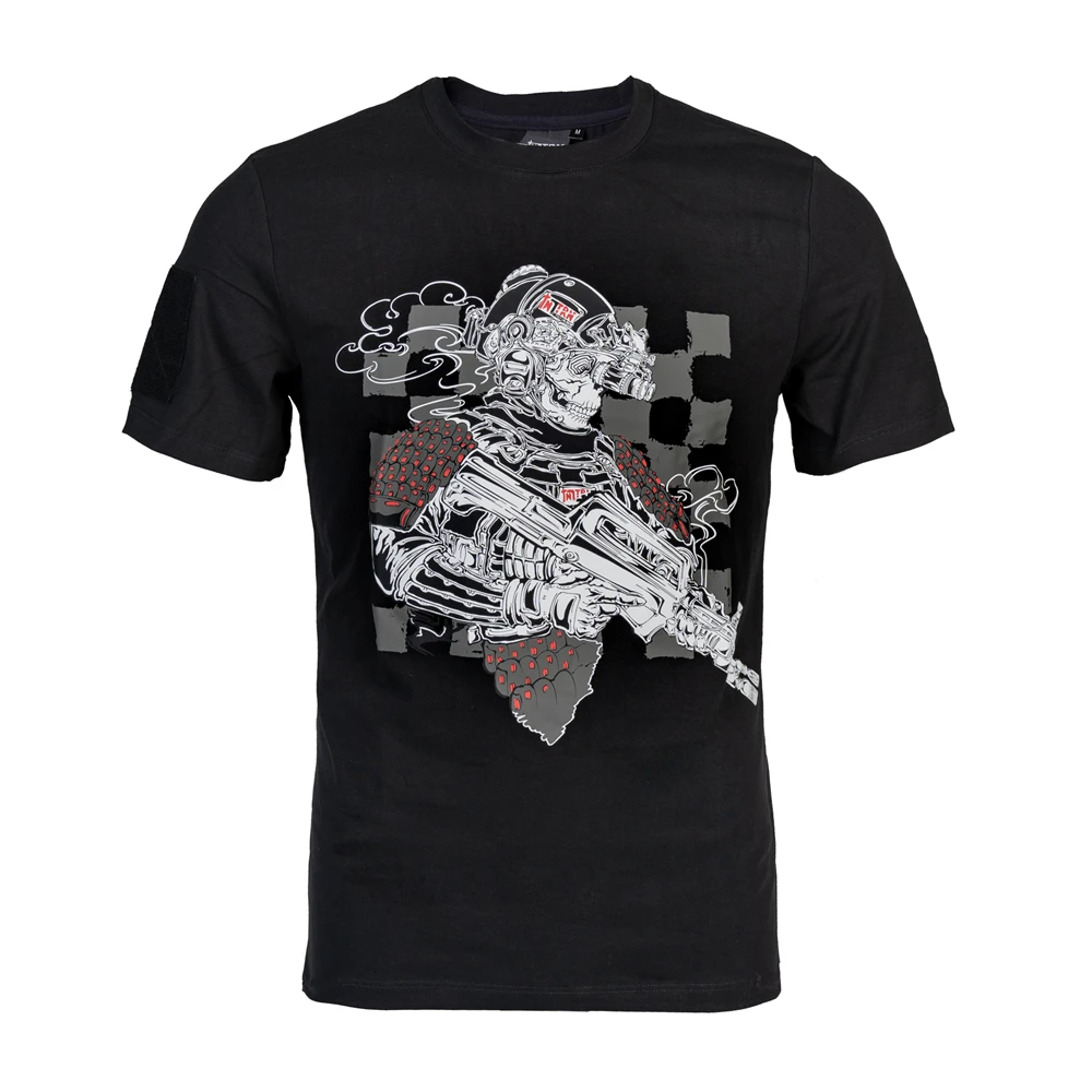 Camiseta de manga corta con cuello redondo para hombre para deportes al aire libre