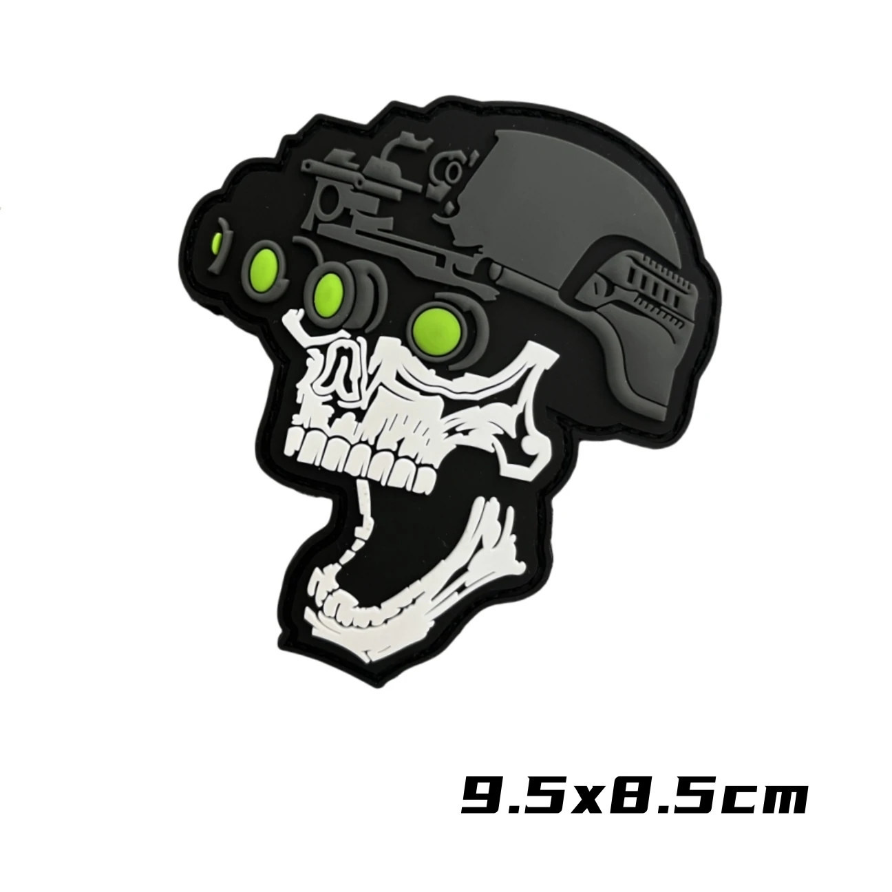 Pegatina decorativa de PVC con emblema de Calavera, parche militar de gancho y bucle, brazalete táctico, mochila - imagen 5