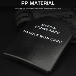 Placa protectora chaleco táctico inserción armadura resistente golpes