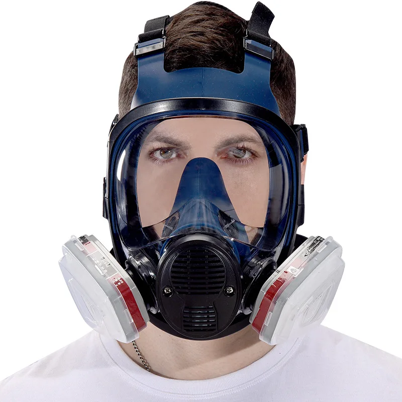 6800 Arnés de cabeza de alivio de presión de máscara de gas panorámica, ideal para plantas químicas, pulverización de pesticidas y humos de galvanoplastia. - imagen 5