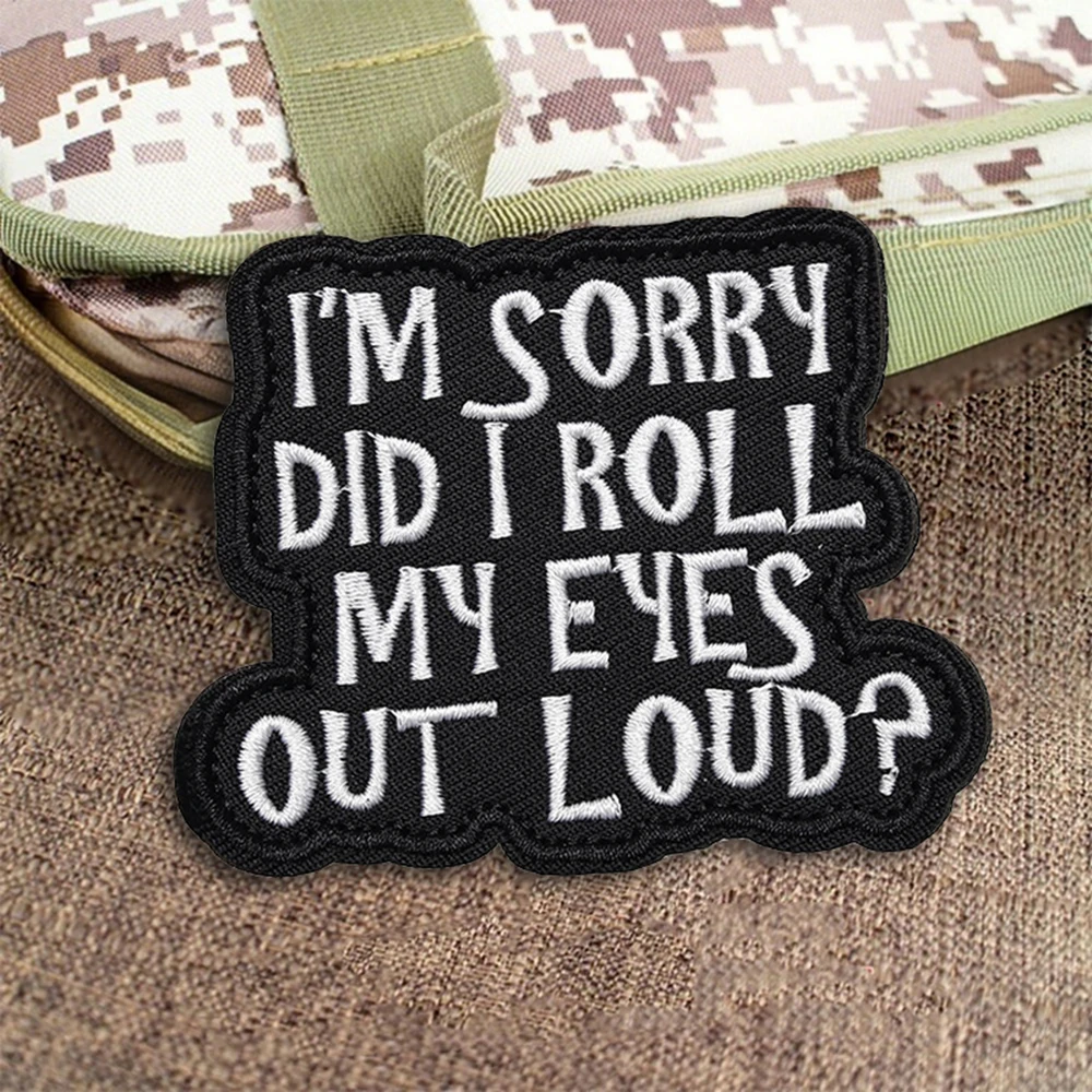 Parche táctico DUCT TAPE Morale Fun Meme cita gancho bucle sujetador bordado pegatina insignia para mochila Molle gorra Jeans - imagen 2