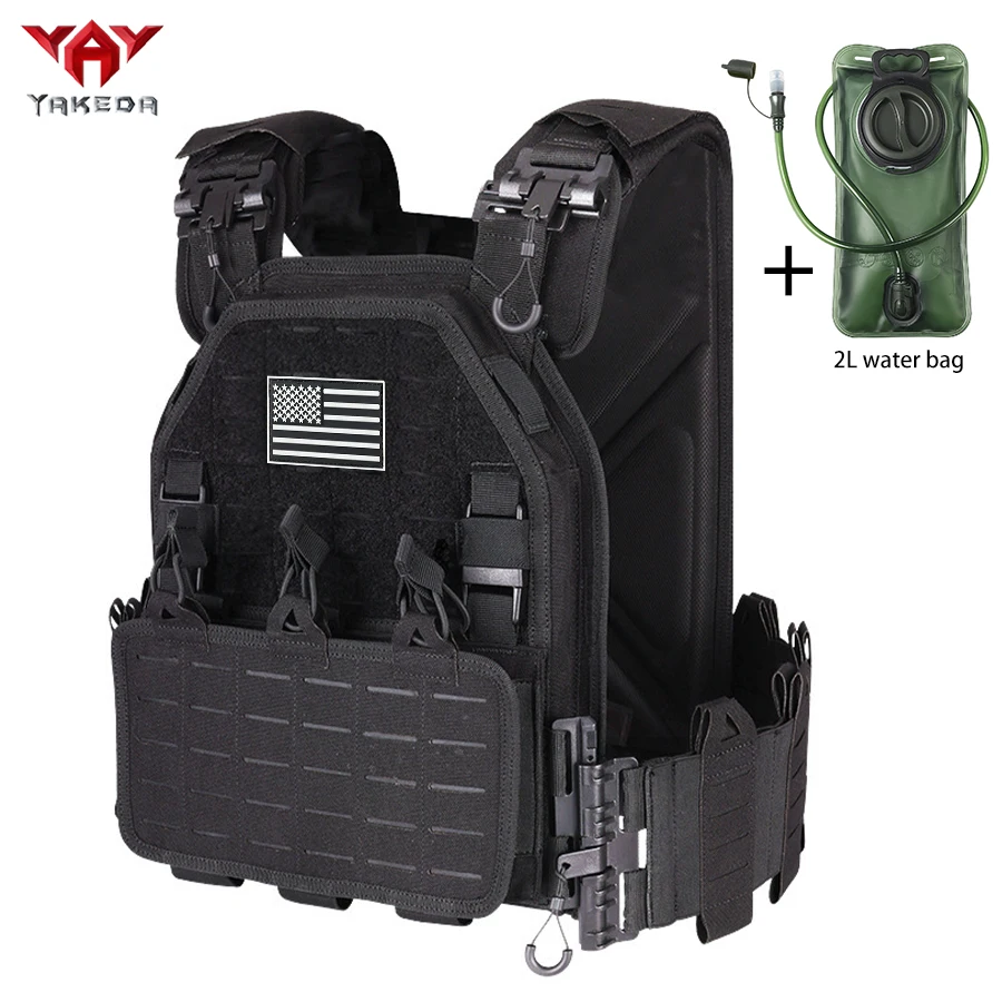 Chaleco táctico YAKEDA con panel frontal desmontable y adaptable - imagen 2