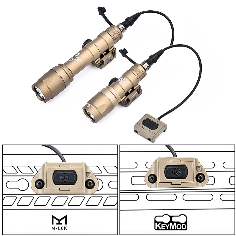 WADSN-linterna táctica M300A M600C SF Surefir M300 M600, luz de explorador, luz LED blanca para caza, equipo Airsoft apto para sistema de riel de 20mm - imagen 4