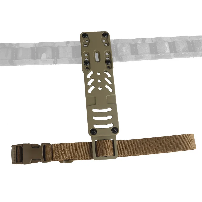 Adaptador Universal de bucle de cinturón 2,0, placa de expansión, adaptador de plataforma de funda de paseo medio-bajo para horquilla de bloqueo, adaptador receptor QLS19/22