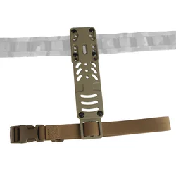 Adaptador Universal de bucle de cinturón 2,0, placa de expansión, adaptador de plataforma de funda de paseo medio-bajo para horquilla de bloqueo, adaptador receptor QLS19/22