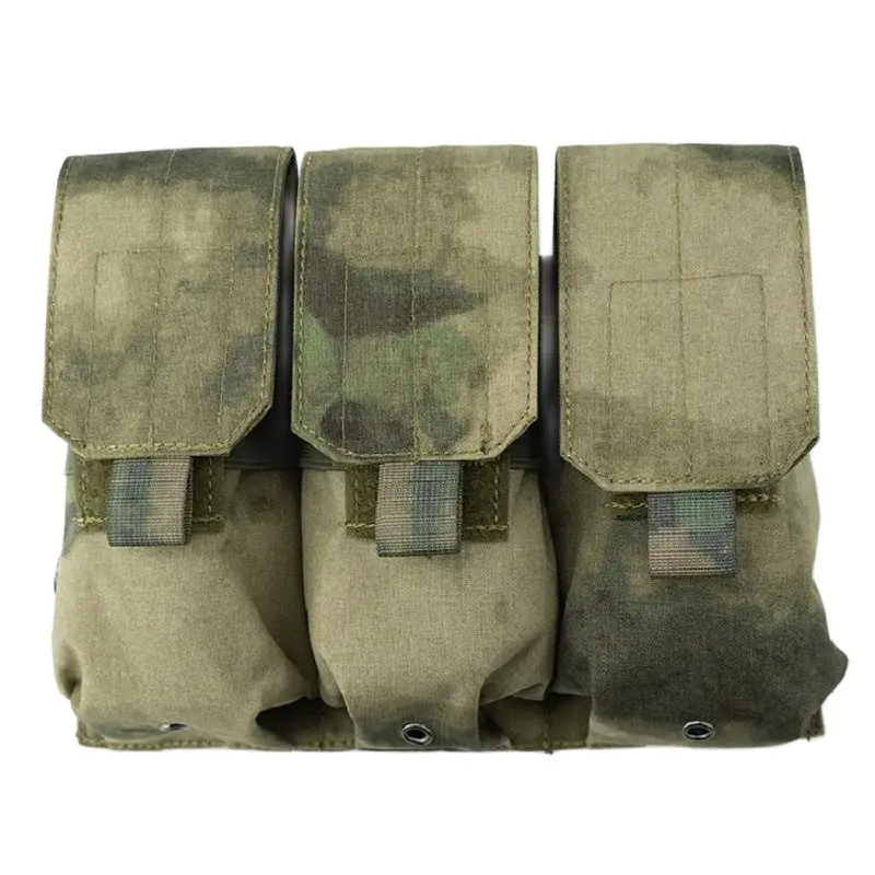 Bolsa triple para almacenamiento de revistas, MOLLE para deportes al aire libre, artículos diversos, chaleco 6094