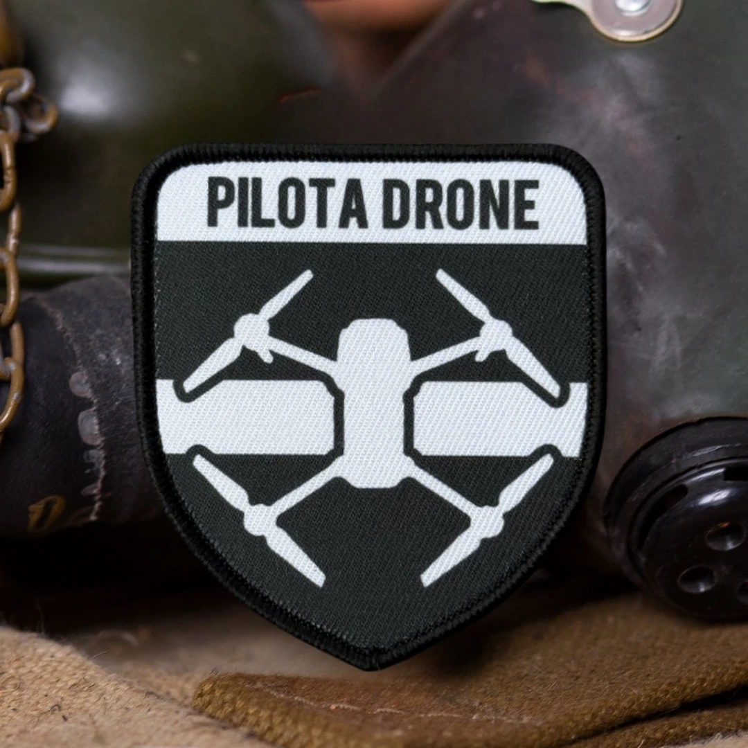 PILOTA DRONE insignia de moral táctica Feuerwehr Hilfswerk Drohne piloto Abzeichen parche impreso gancho bucle mochila militar pegatina - imagen 4