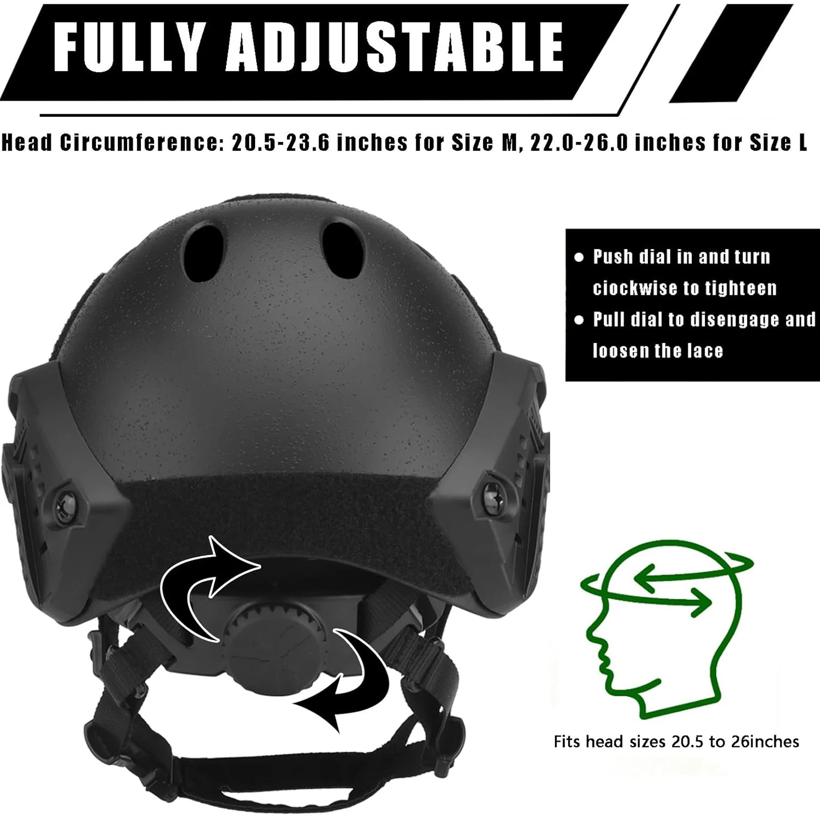 Casco táctico Ghost airsoft con gafas de visión nocturna GPNVG18 - imagen 3