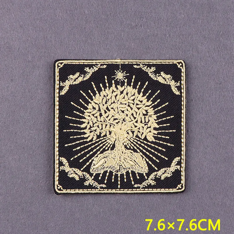 Mystery Stripes Iron On Patches On Clothes Tarot Patch Embroidered Patches For Clothing DIY Devil Badges On Backpack Accessory - imagen 4