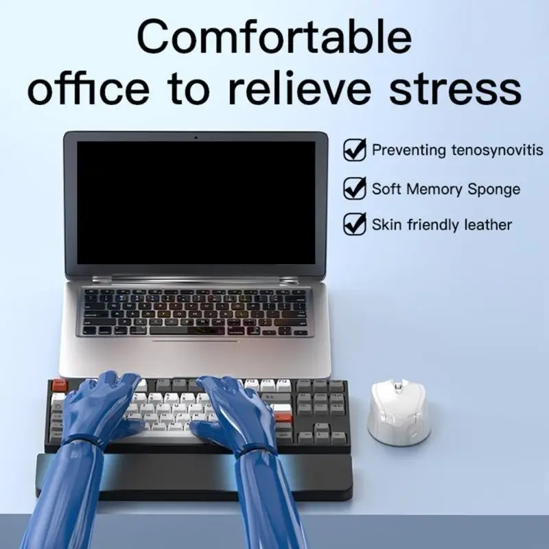 Descanso muñeca teclados con 22 en 1 herramienta limpieza Springy Sponge Support para trabajo K1KF - imagen 5