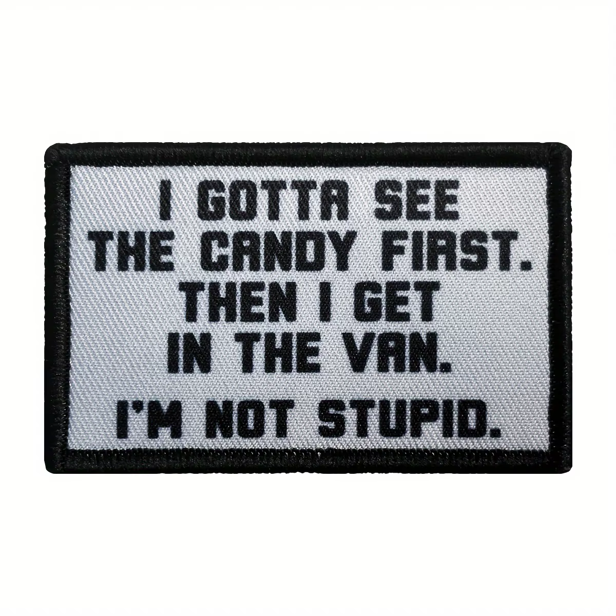 Parche velcro táctico "I'm Not Stupid" – Para ropa y equipo - imagen 4