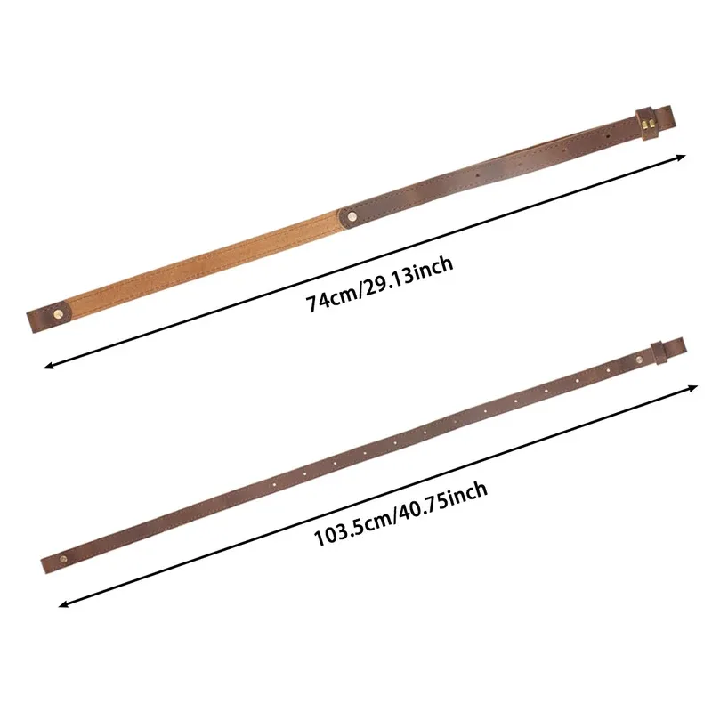 Correa táctica de cuero para pistola, soporte para Rifle, eslingas de hombro para escopeta, accesorios de caza - imagen 2