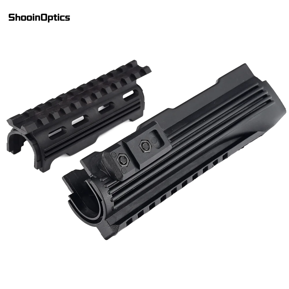 Guardamanos táctico AK74 de polímero resistente con rieles Picatinny - imagen 2