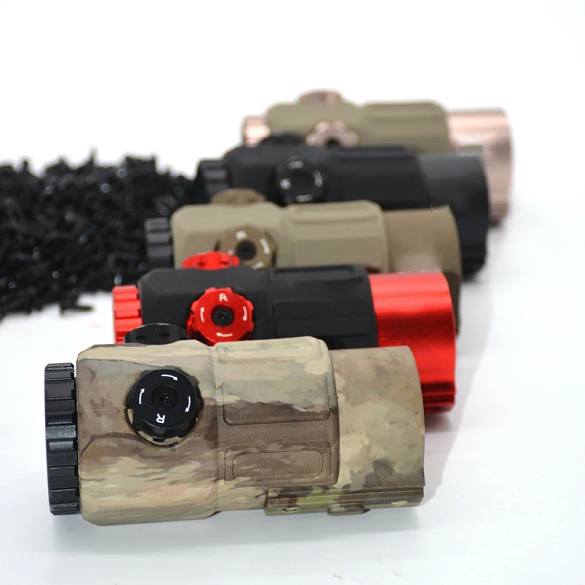 Caja holográfica táctica 558 + G33, mira de punto rojo y verde, lupa 3X, Combo de caza, Rifle de tiro, alcance de caza - imagen 4