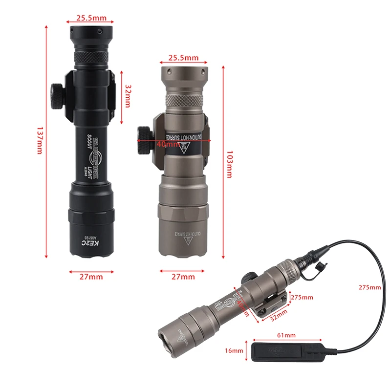 Surefire Scout Linterna táctica Picatinny M300 M600 - imagen 4