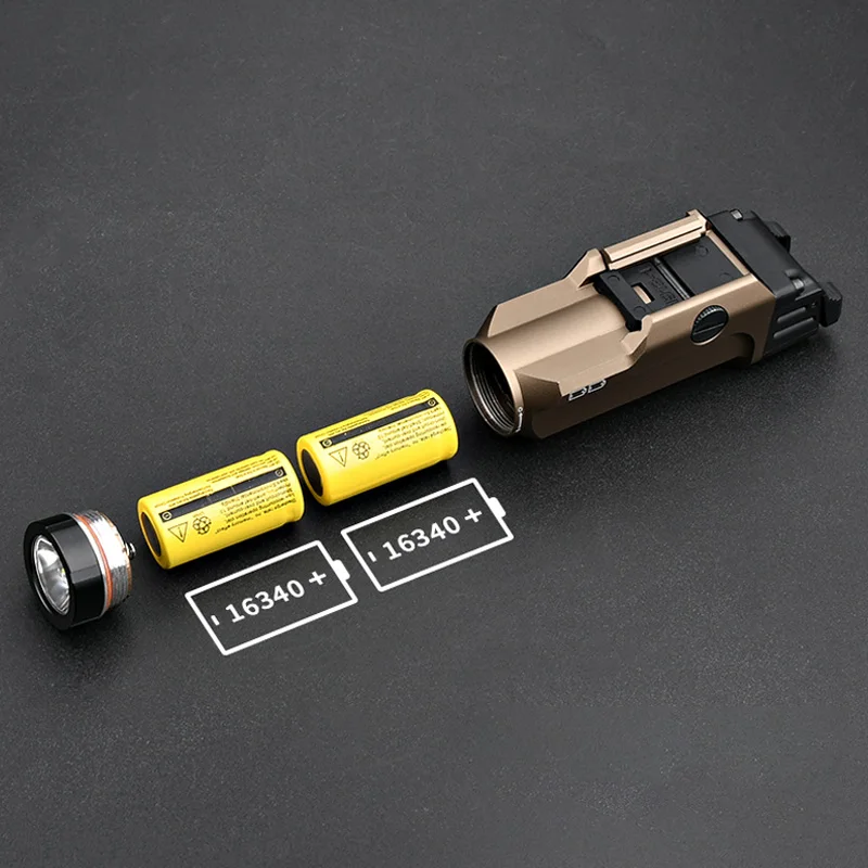 TR-9 Falshlight Scout pistola luz Glock 19 17 pistola Airsoft accesorios arma caza militar TLR9 para riel de 20mm WADSN táctico - imagen 3