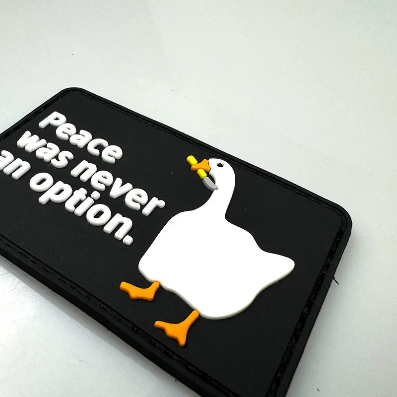 La Paz nunca fue una opción, insignia de moral, parches de PVC 3D para ropa, emblema táctico, pegatina de decoración de mochila - imagen 2