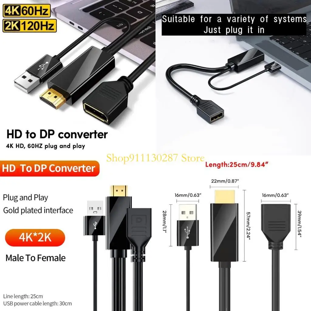 J1HC HDMiCompatible HDMiCatible recién diseñados 22.0 a DP1.2 compatible con 4K60Hz, 2K120Hz para sistemas en